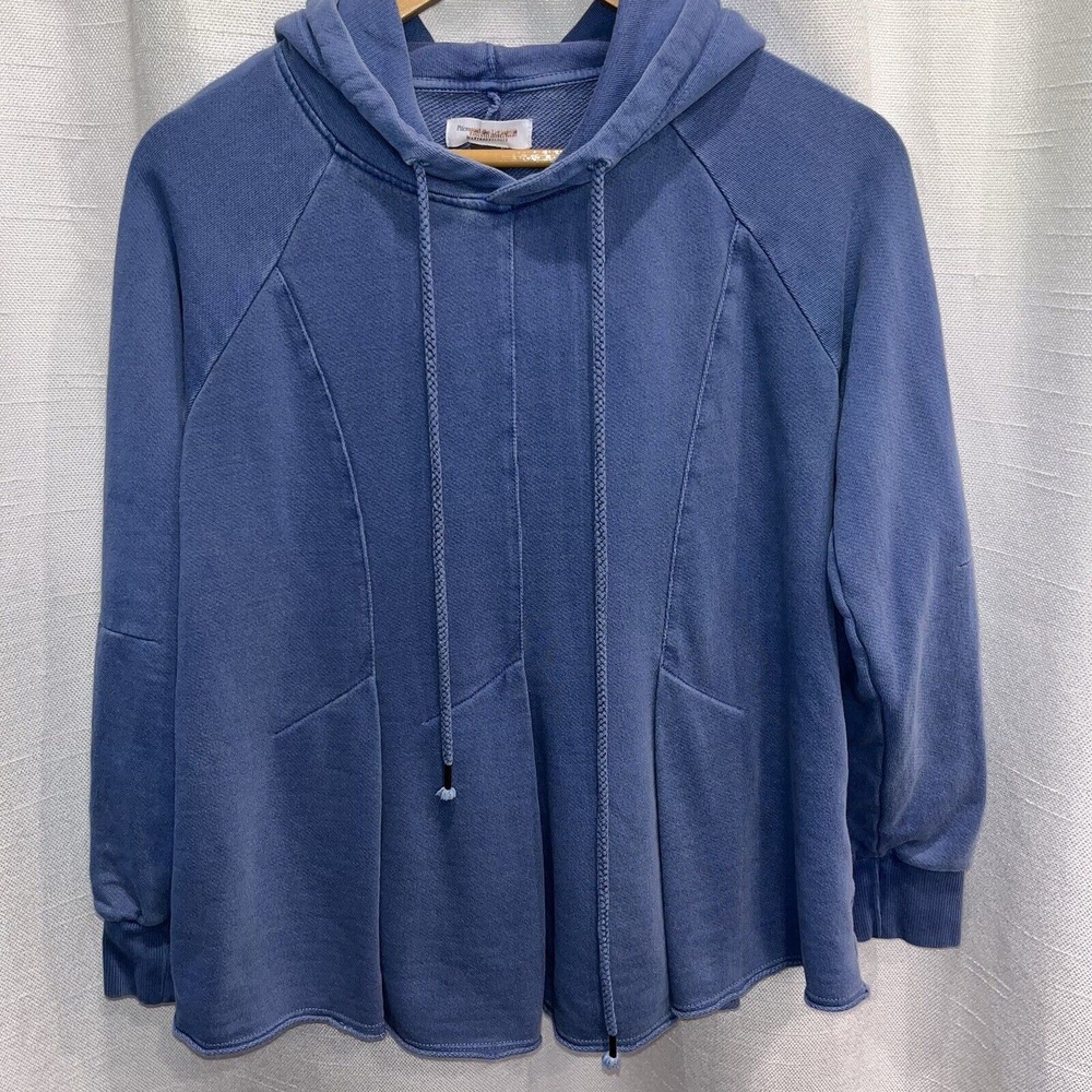 Anthropologie Pilcro‎ and The Letterpress Flynn Hoodie Blue Size XS